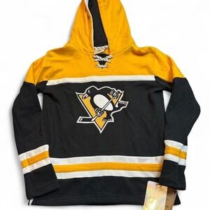 Pittsburgh Penguins Youth NHL hockey hoodie sweatshirt NWT size medium